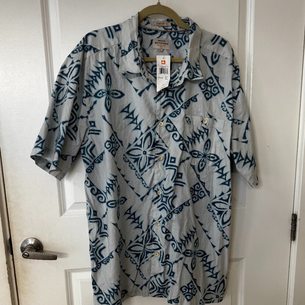 NWT Quiksilver Waterman Collection "Moonlit Mile" Shirt - XXL